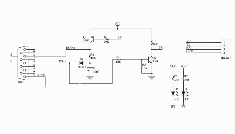 Vcc на схеме что это. Rs232 TTL схема. Преобразователь rs232 TTL схема. Rs232 UART схема. Преобразователь уровней TTL В rs232 на транзисторах.